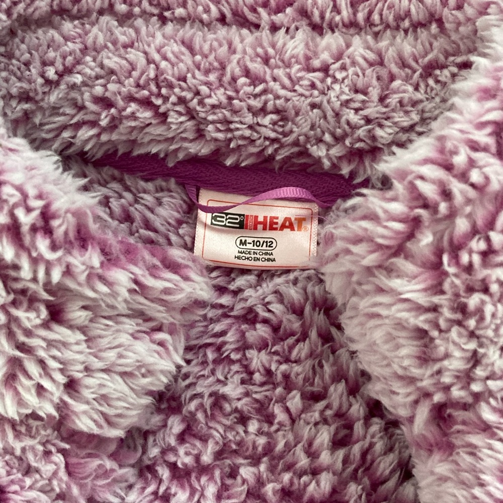 32 degrees Heat purple cozy 10-12 jacket